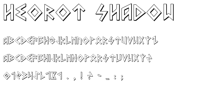 Heorot Shadow font